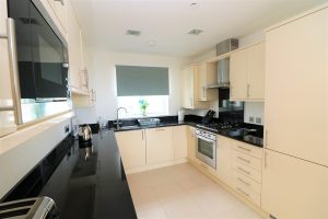 Quies Ocean Blue Holiday apartment Cornwall kitchen modern