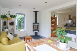 Waterhouse holiday home Cornwall wood burning stove